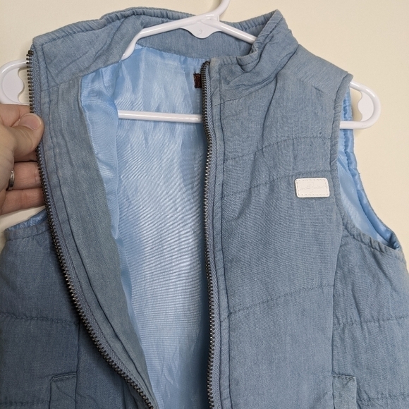 7 For All Mankind Blue Vest 3T - Picture 2 of 4
